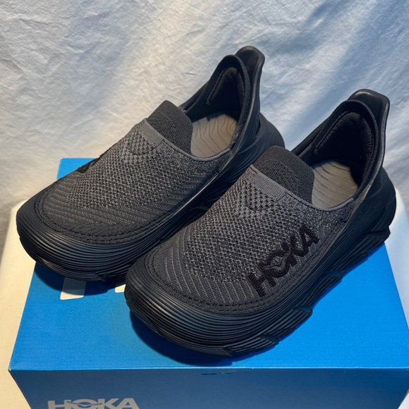 🆕 Hoka Kids Black Sneakers